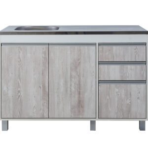 BAJO MESADA SORRENTO 1.20 2P 3C GRIS