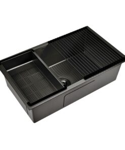 BACHA COC 750x450x220 AC INOX NEGRA
