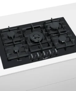 Serie 6 Anafe de gas 75 cm Cristal templado, Negro Bosch