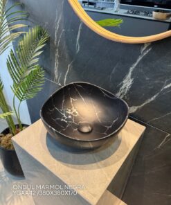 Alternative view of BACHA MARMOL NEGRA 380X380X170