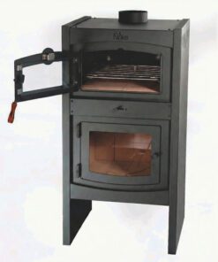 Alternative view of CALEFACTOR A LEÑA CON HORNO CORAL 60